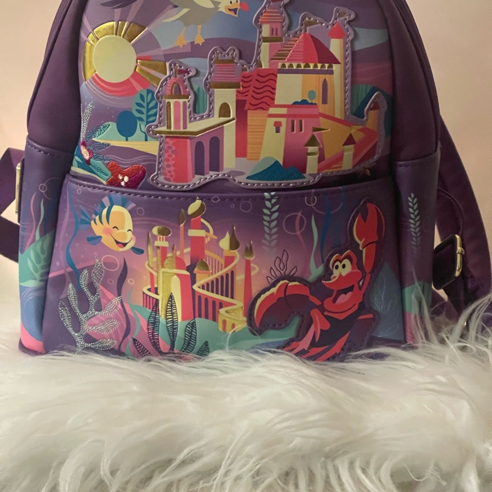 Disney Purple Under the Sea Backpack